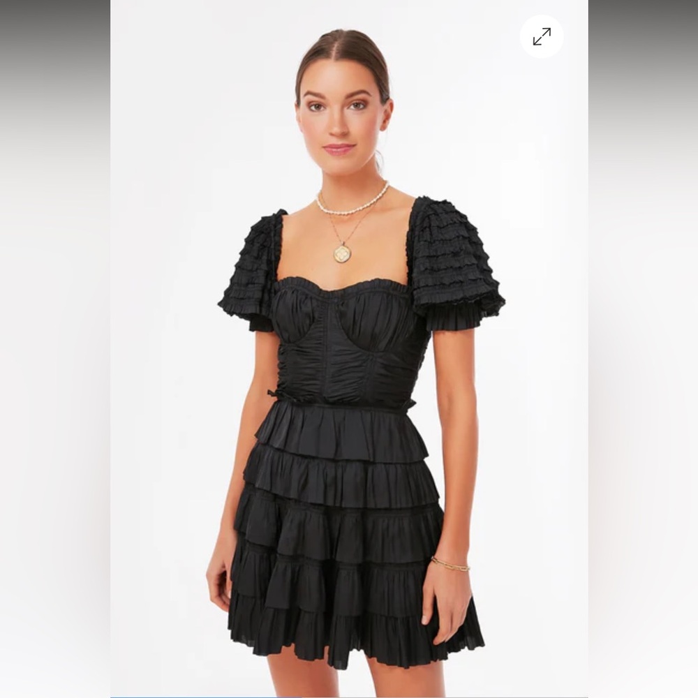 Ulla Johnson Noir Lucette Dress Black Size 10